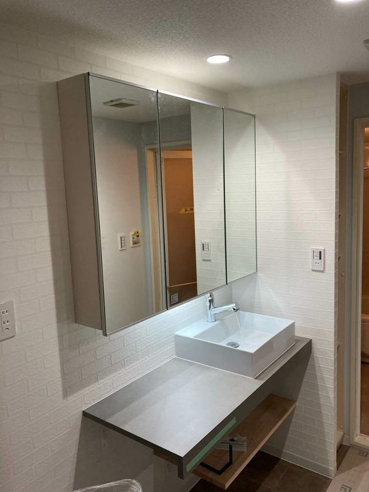 広島市 サンワカンパニー 洗面化粧台リフォーム事例|リフレ｜広島実績